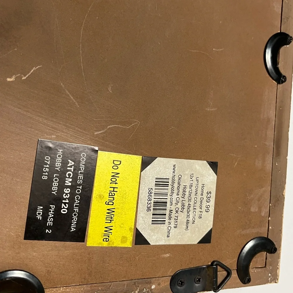 Hobby Lobby Distressed White Wall Mirror